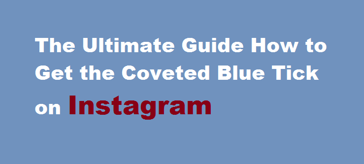 The Ultimate Guide How to Get the Coveted Blue Tick on Instagram
