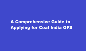 how to apply for coal india ofs