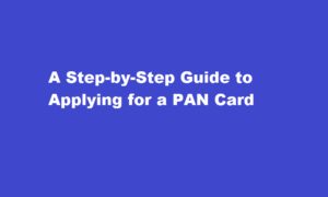 how to apply for pan card