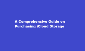 how to buy icloud storage