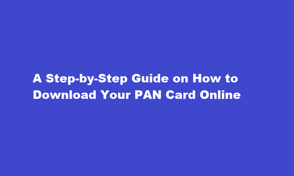 how to download pan card