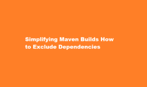 how to exclude dependency in maven