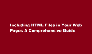 how to include html file in html