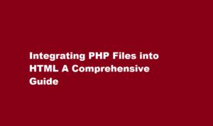 how to include php file in html