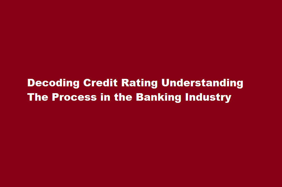 Decoding Credit Rating