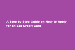 How can I apply for an SBI credit card