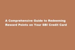 How do I redeem reward points on my SBI credit card