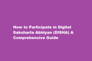 How to Participate in Digital Saksharta Abhiyan