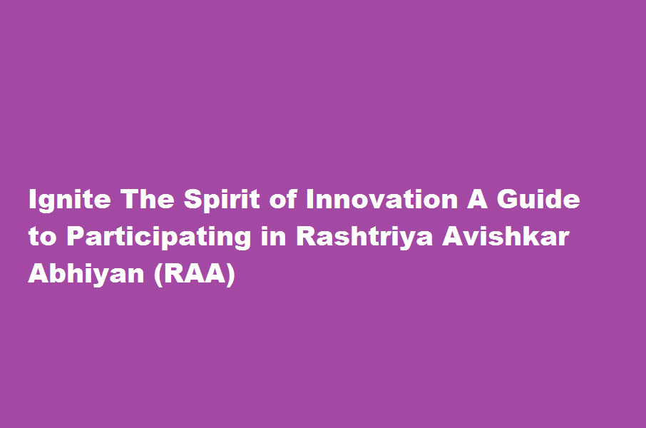 How to Participate in Rashtriya Avishkar Abhiyan