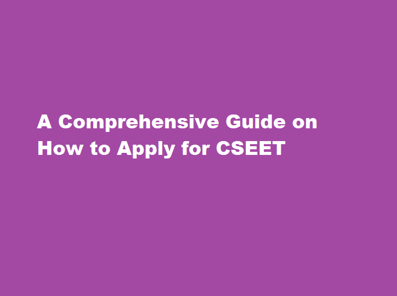 how to apply for CSEET