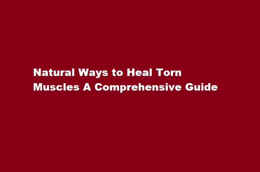 how to cure torn muscles