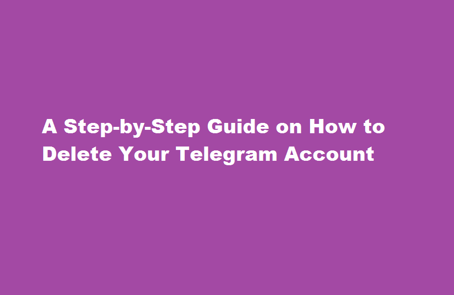 how to delete telegram account