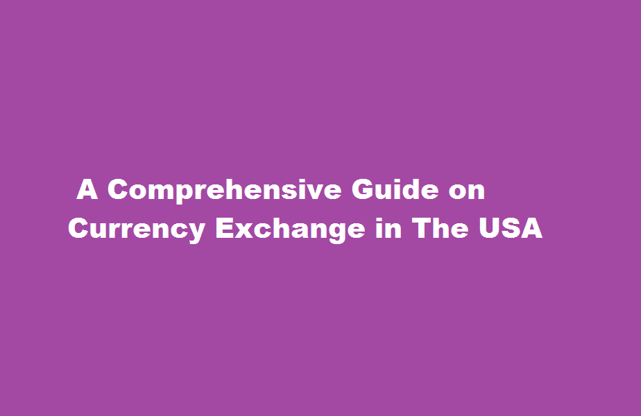 how to exchange currency in usa
