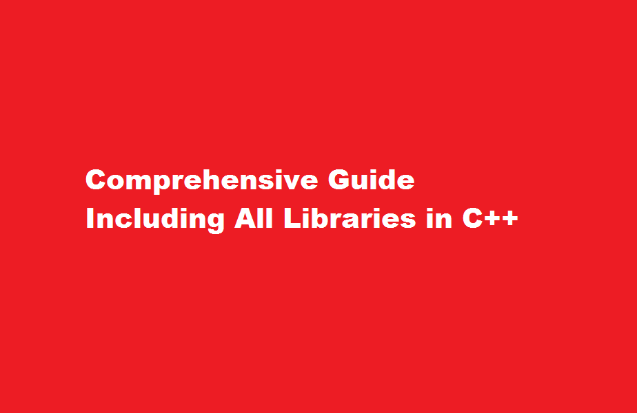 how to include all libraries in c++