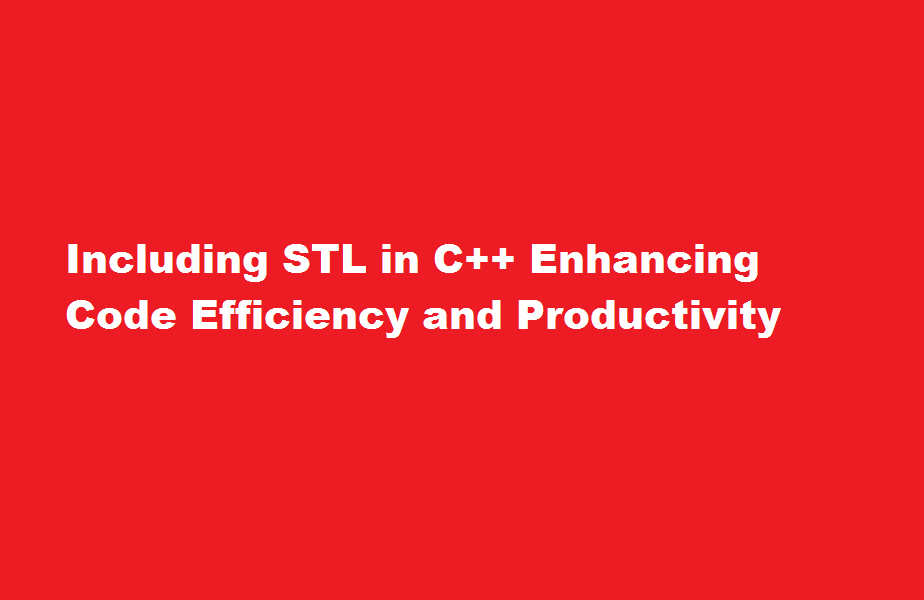 how to include stl in c++