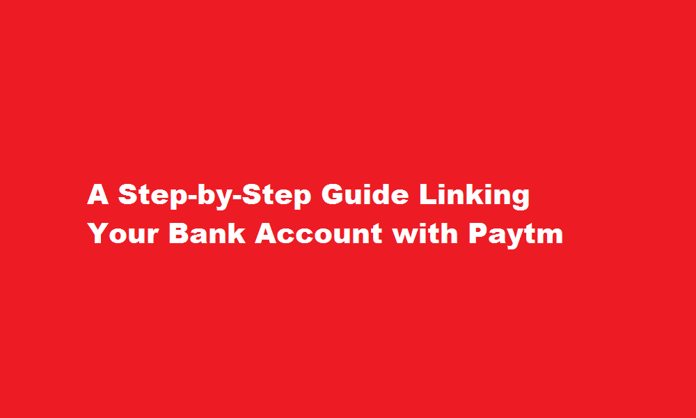 how to link bank account with paytm