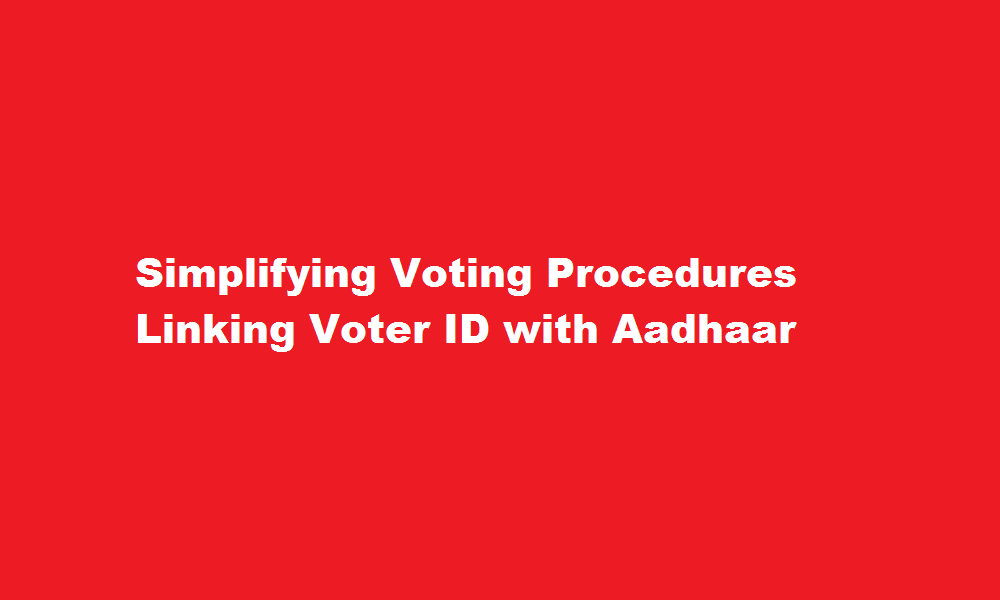 how to link voter I'd with aadhar