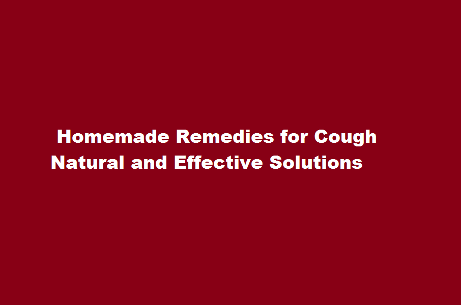 how to make homemade medicine for cough
