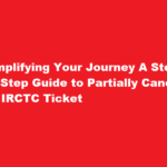 how to partially cancel irctc ticket