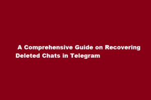 how to recover deleted chats in telegram