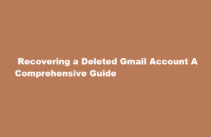 how to recover deleted gmail account