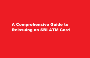 how to reiussue sbi atm card