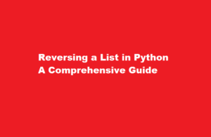 how to reverse a list in python