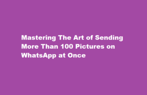 how to send more than 100 pictures on whatsapp at once