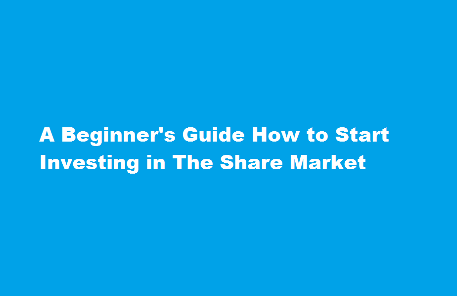 how to start investing in share market