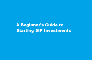 how to start investment in sip
