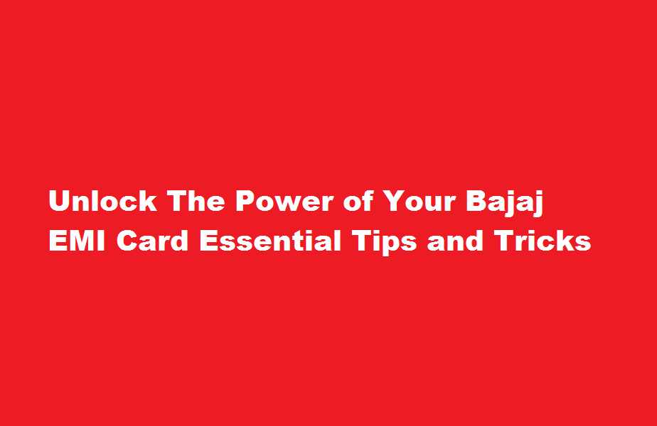 How to Unblock Bajaj EMI Card Tips and Tricks