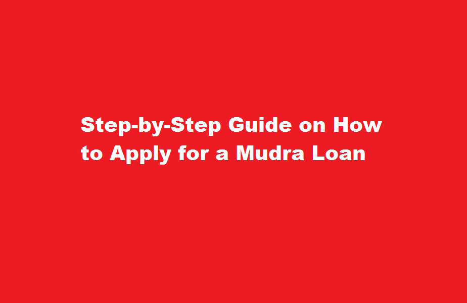 How to apply for Mudra loan