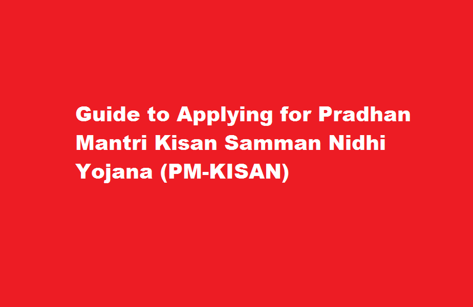 How to apply for Pradhan Mantri Kisan Samman Nidhi Yojana